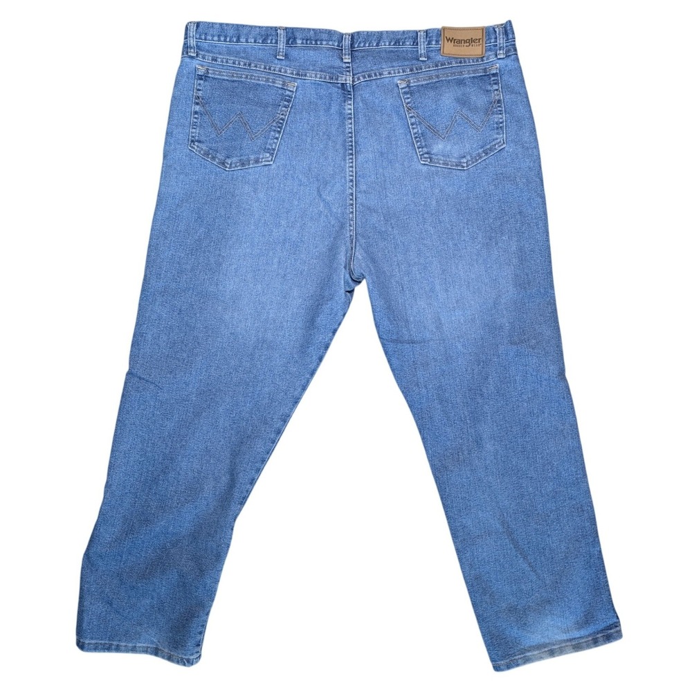 Wrangler 46W 30L Blue Cotton Blend Straight Leg Denim Jeans